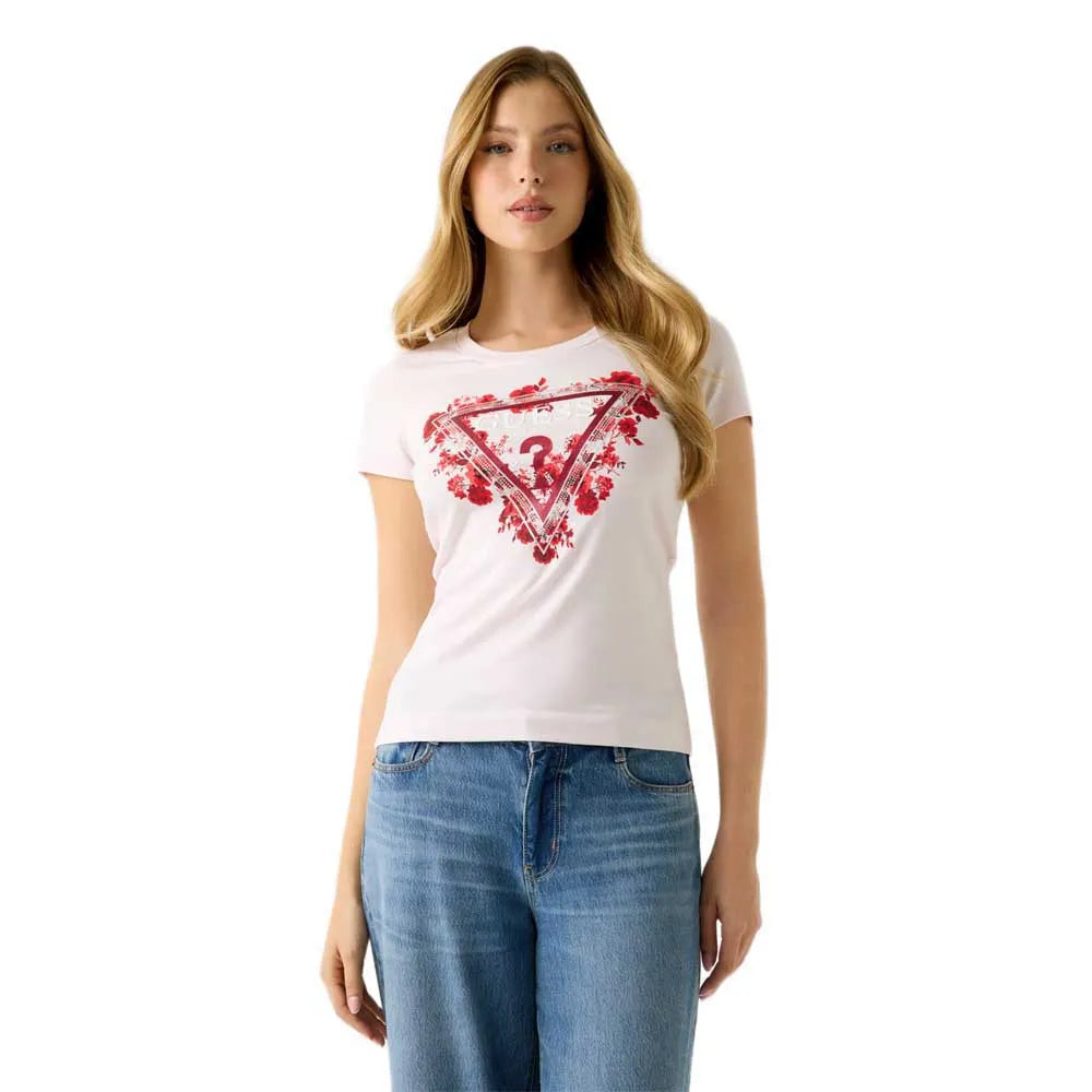 Guess Flowers Triangle short sleeve T-shirt