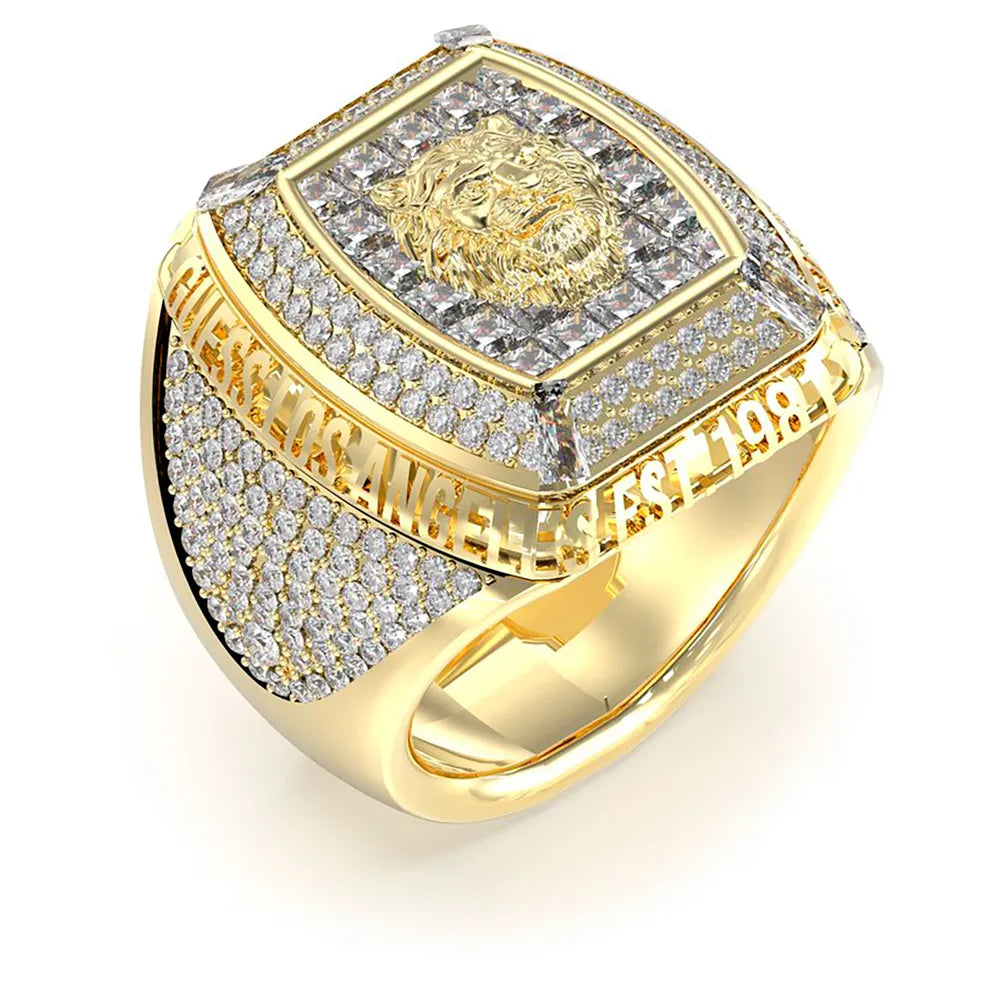 Guess Lion King Pave ring