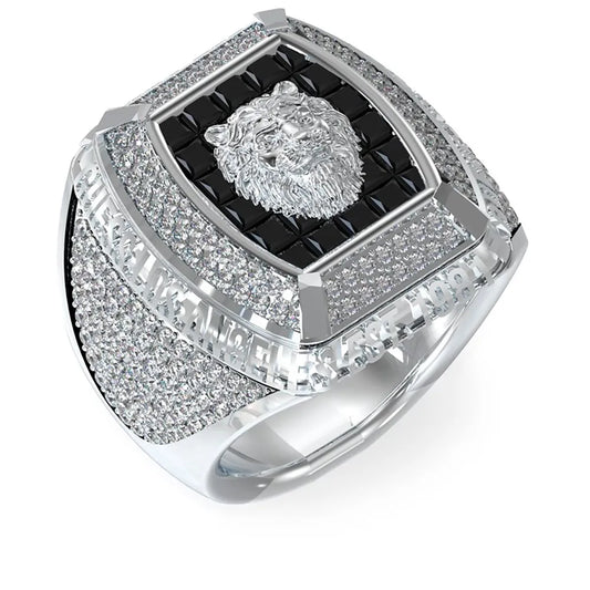 Guess Lion King Pave ring