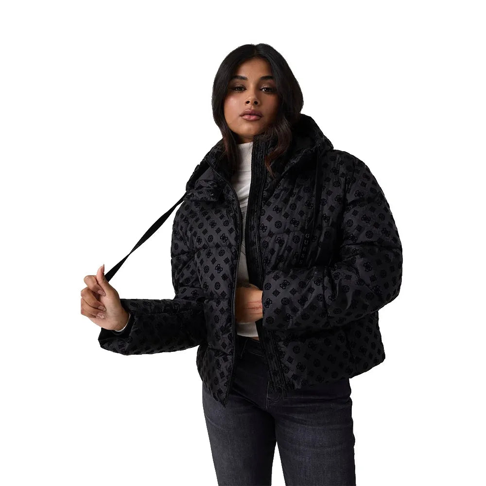 Guess New Daisy Logo Cropped padded jacket