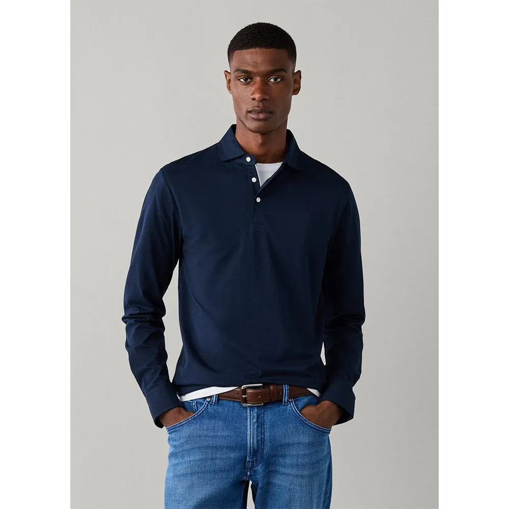 Hackett HM5500049 long sleeve polo