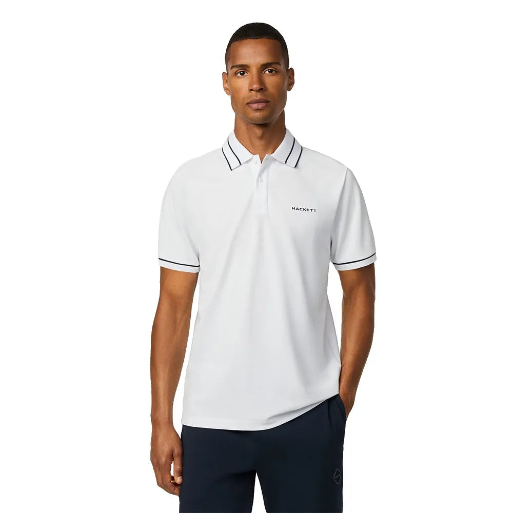 Hackett Manor Tipped short sleeve polo