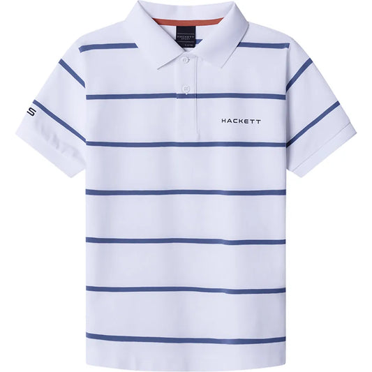 Hackett Stripe short sleeve polo
