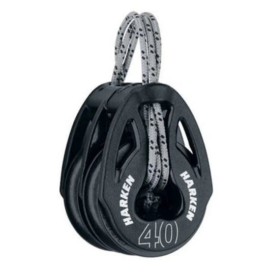 Harken BLK-CARBO T2 DBL pulley 40 mm