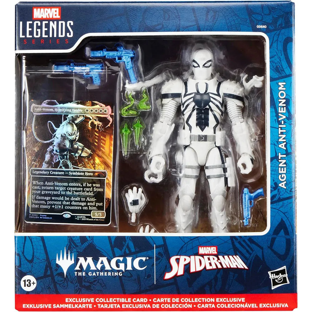 Hasbro Magic The Gathering Marvel Legends Venom Agent Anti-figure with Exclusive Foil Card english 15 cm
