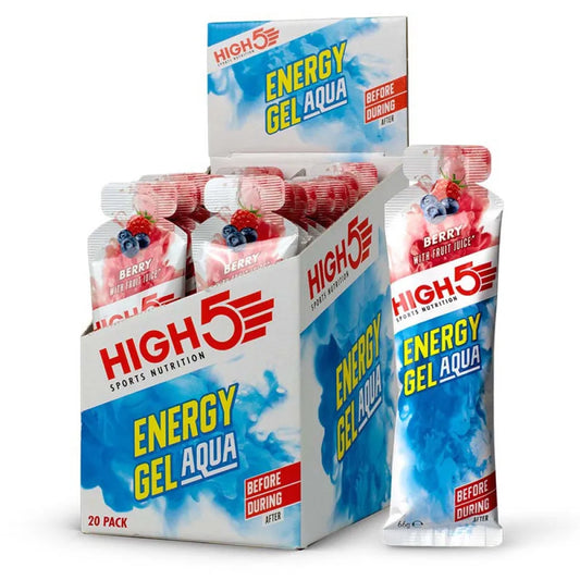High5 Aqua energy gels box berry 66g 20 units