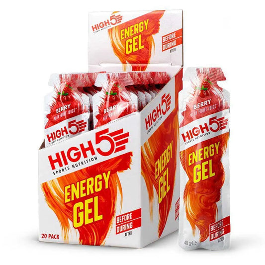 High5 Energy gels box berry 40g 20 units