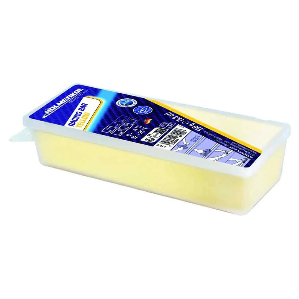 Holmenkol Racing yellow 0°C/-4°C 150gr wax
