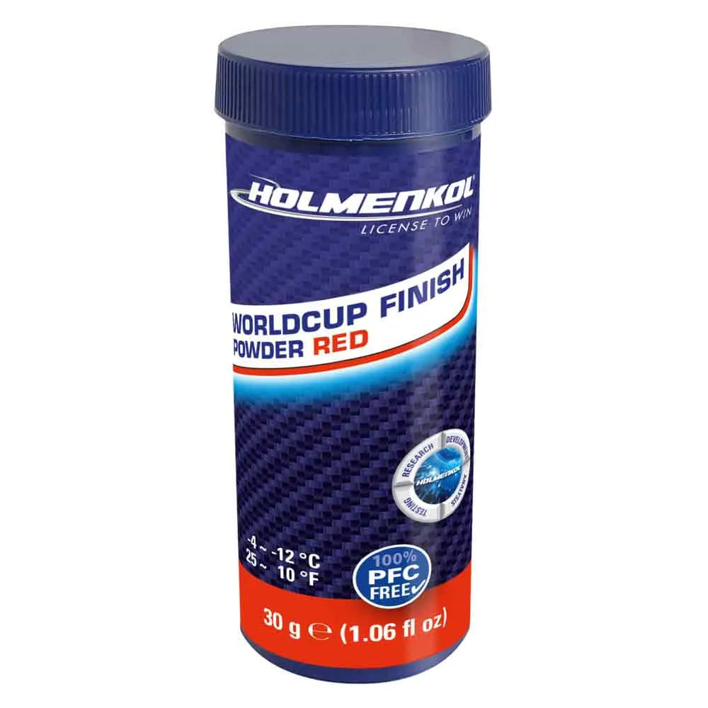 Holmenkol Worldcup finish red -4°C/-12°C 30gr Powder Wax