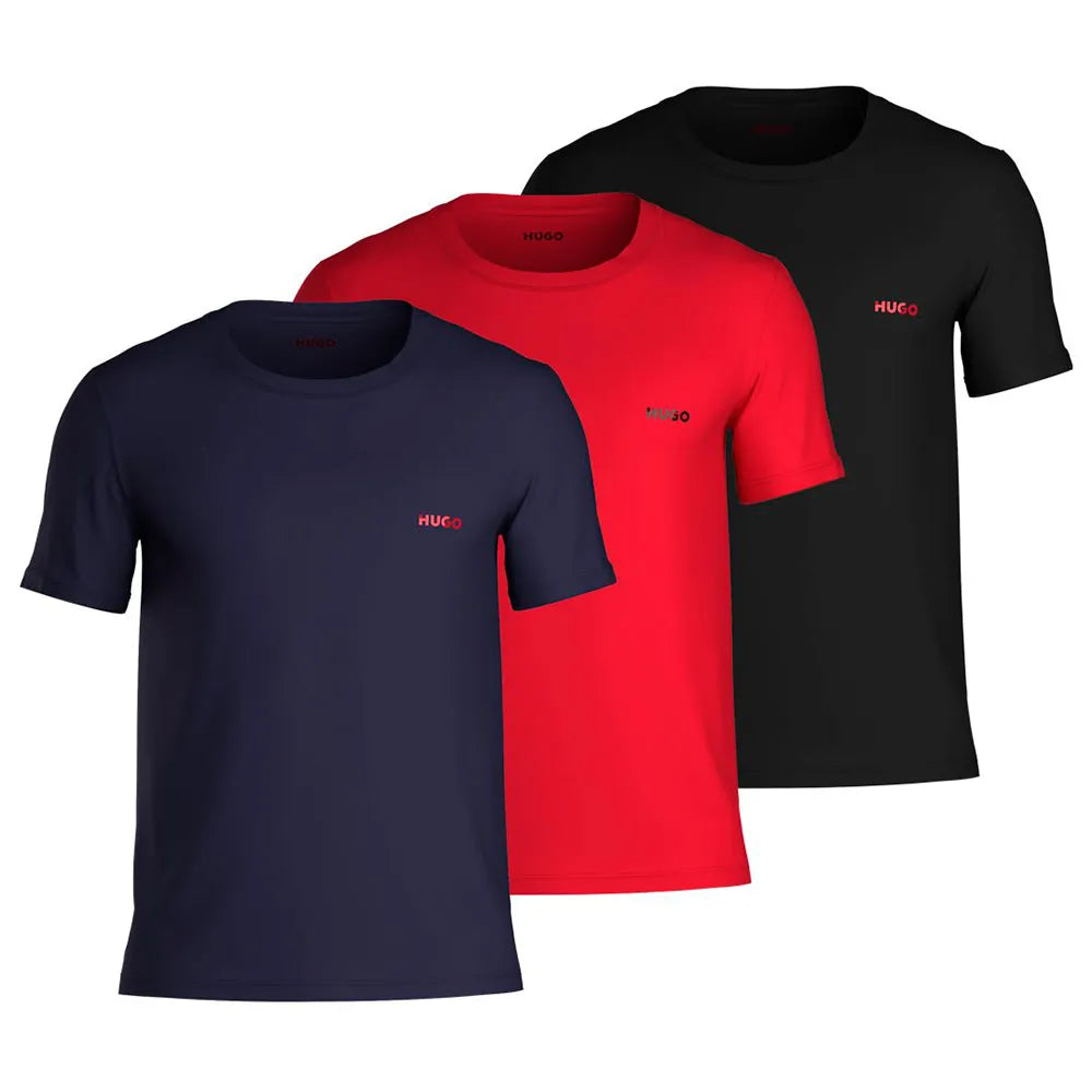 HUGO 50532811 short sleeve base layer 3 units