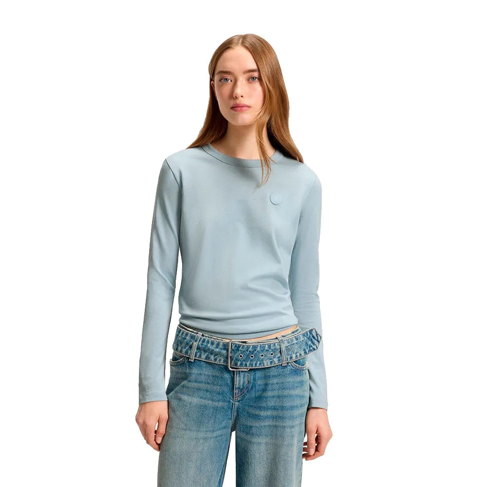 HUGO Daliria BLUE long sleeve T-shirt
