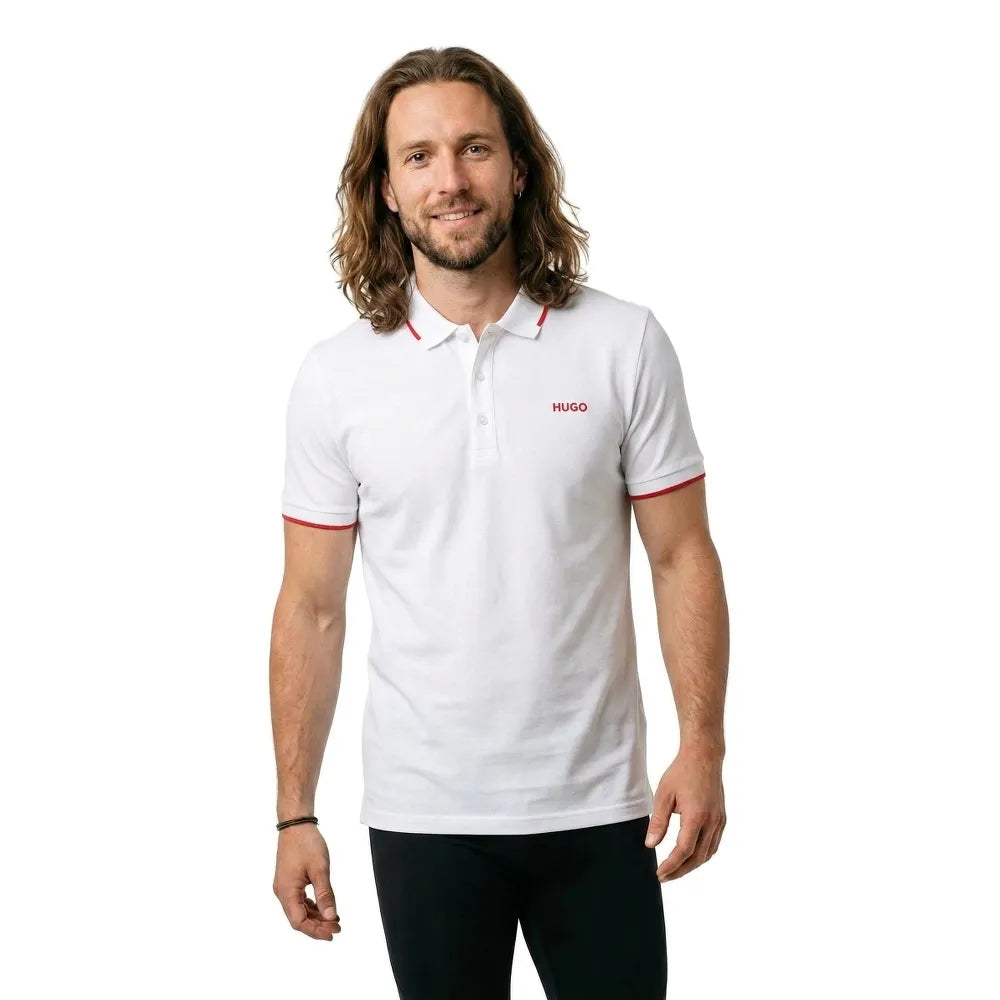 HUGO Dinoso222 RED short sleeve polo
