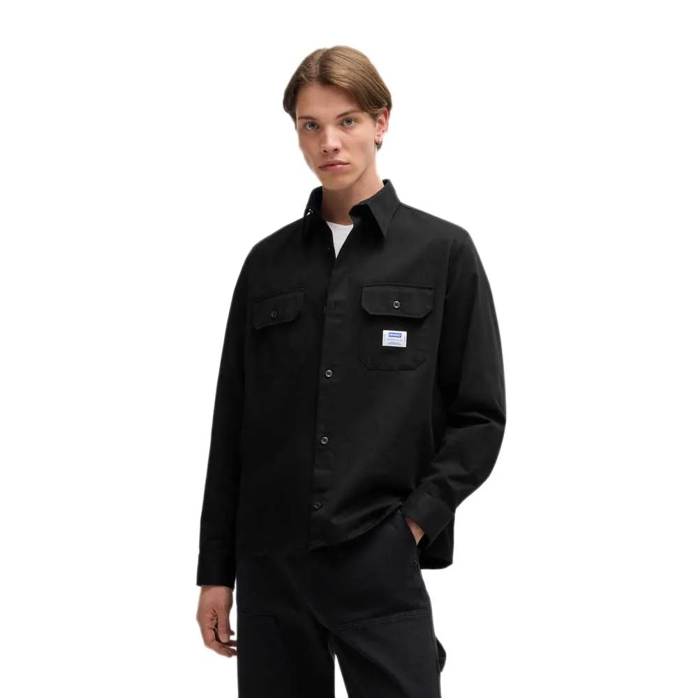 HUGO Ekynone 10260730 BLUE long sleeve shirt