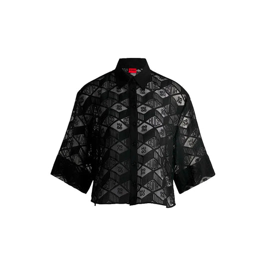 HUGO Ephraima 10270586 3/4 sleeve blouse