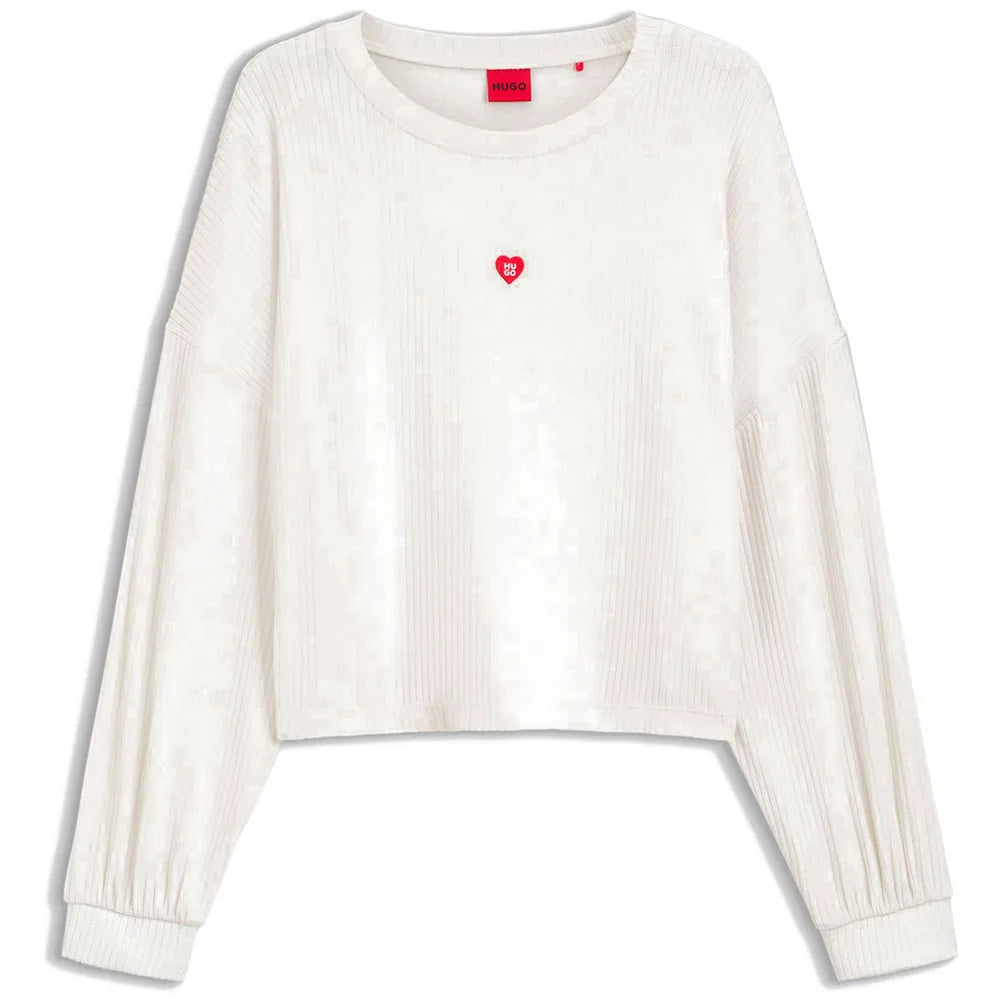 HUGO Heart 10272511 RED sweatshirt