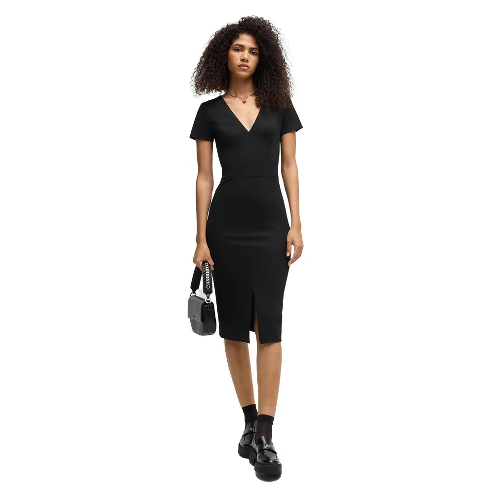 HUGO Kalamara 3 10251608 short sleeve midi dress