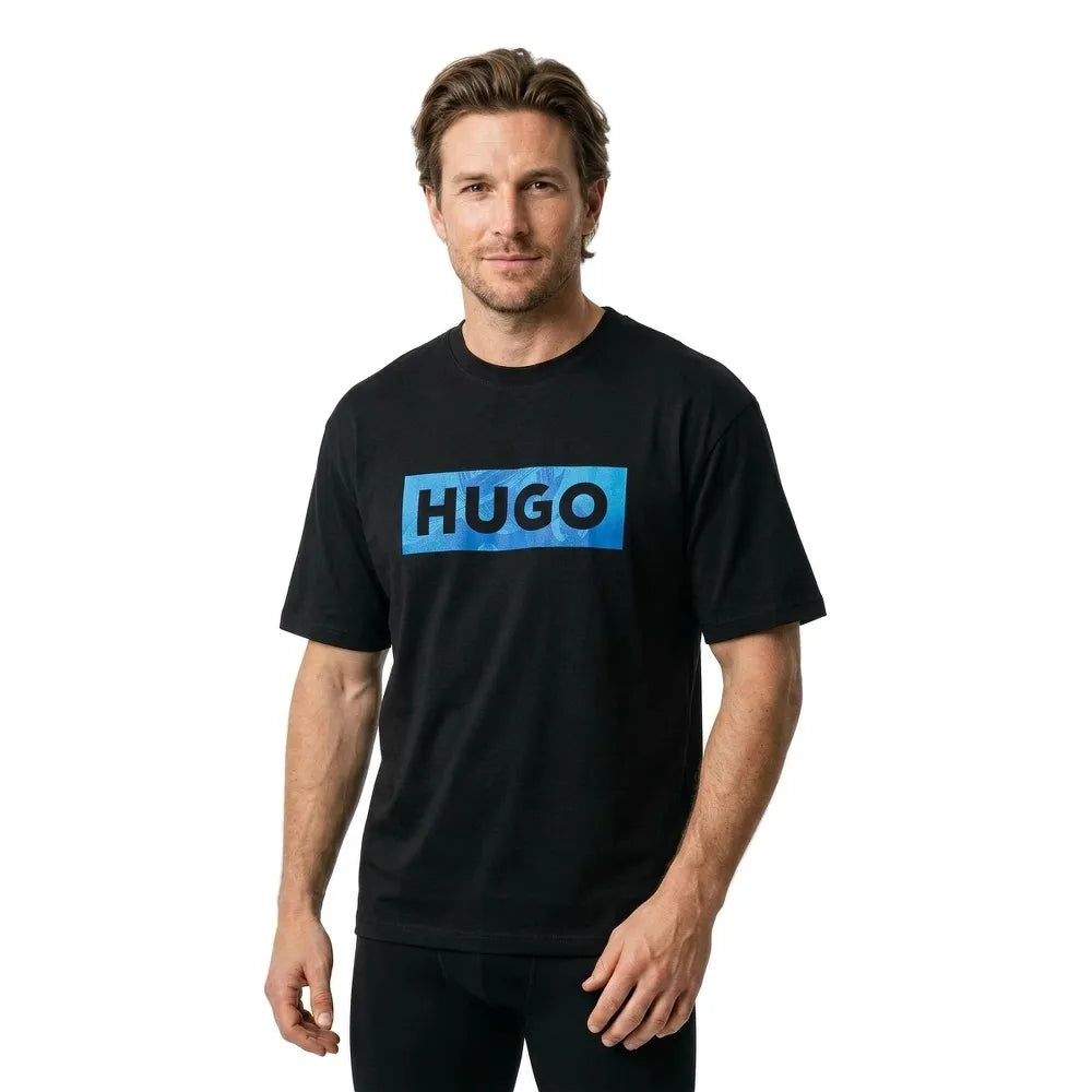HUGO Nalien 10258299 BLUE short sleeve T-shirt