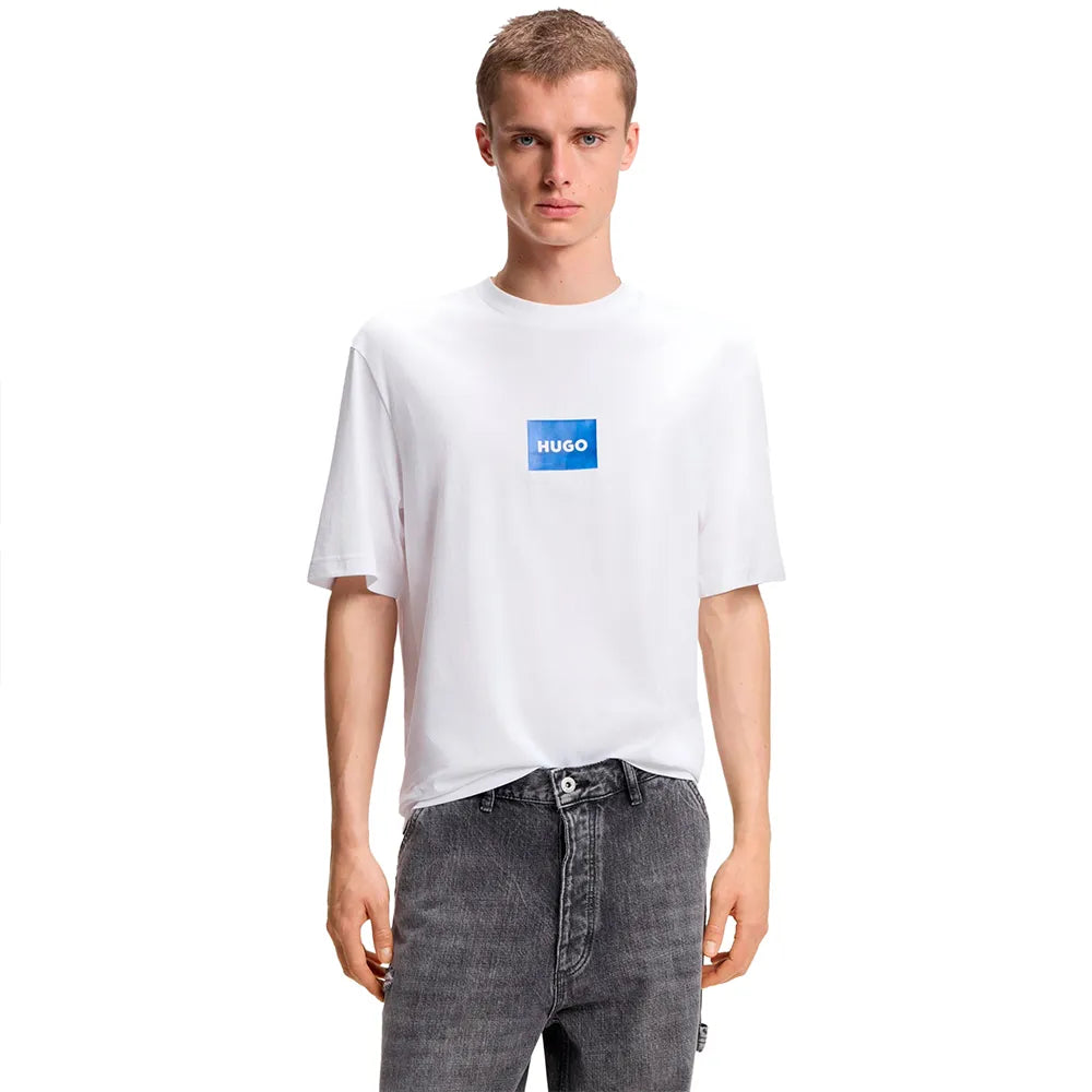 HUGO Nayonix 10258299 BLUE short sleeve T-shirt
