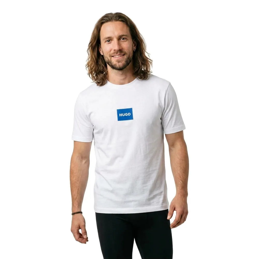 HUGO Nayonix 10258299 BLUE short sleeve T-shirt