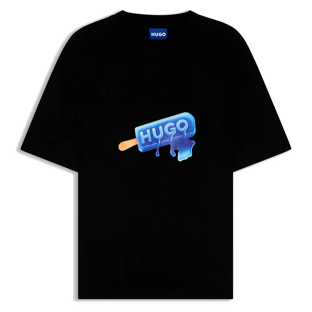 HUGO Noglasy BLUE short sleeve T-shirt