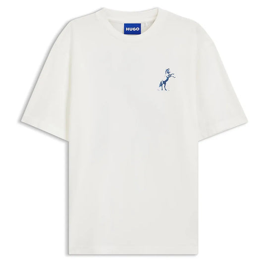 HUGO Noxwash 10272987 BLUE short sleeve T-shirt