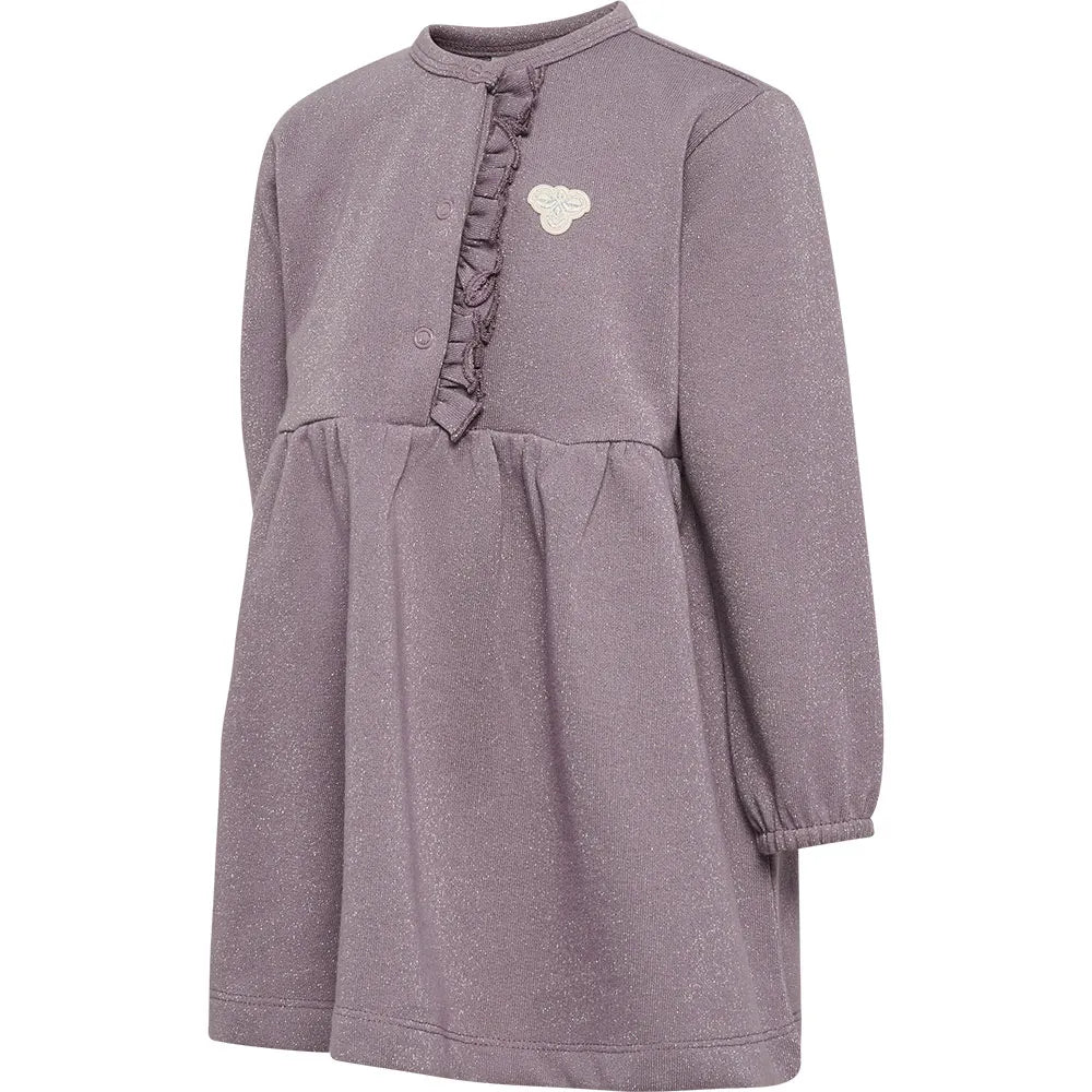 Hummel Mini Reg Glitter long sleeve short dress