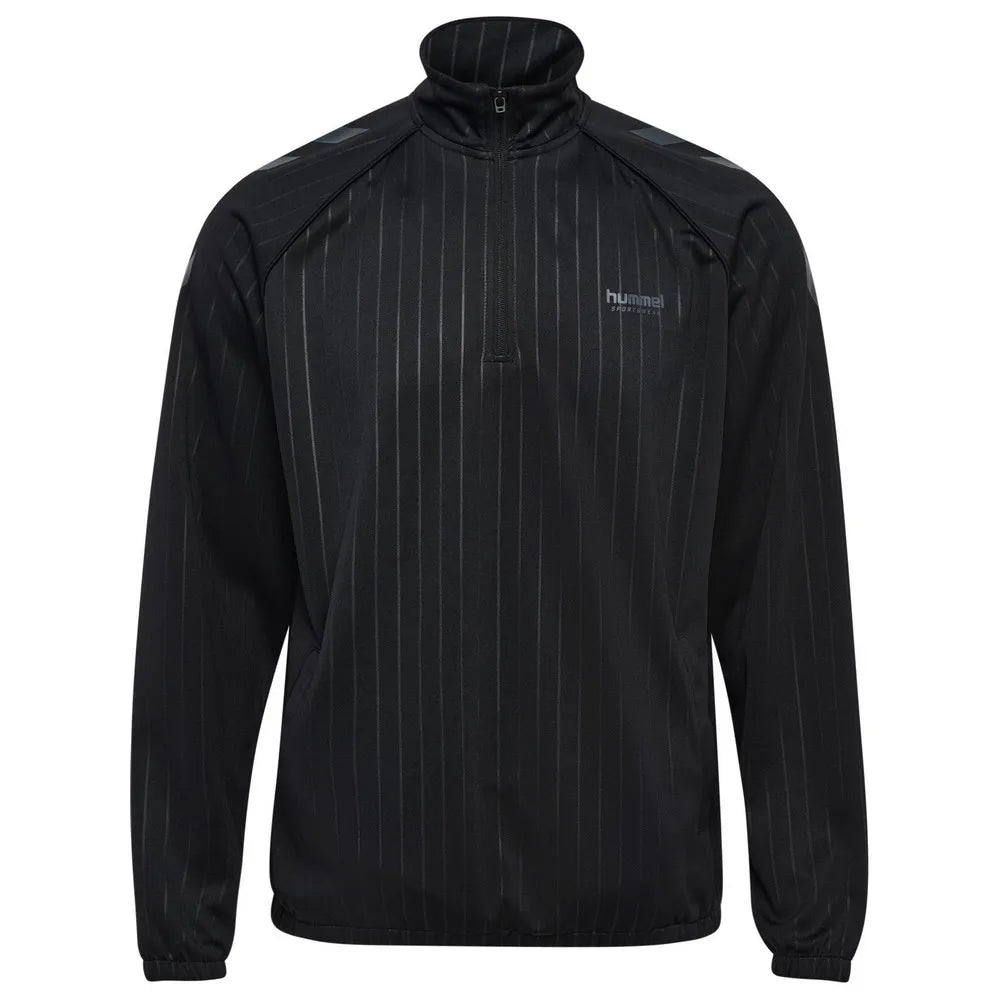 Hummel Stripe half zip sweatshirt