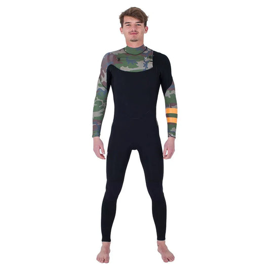 Hurley Plus Printed 3/2 mm long sleeve chest zip neoprene suit