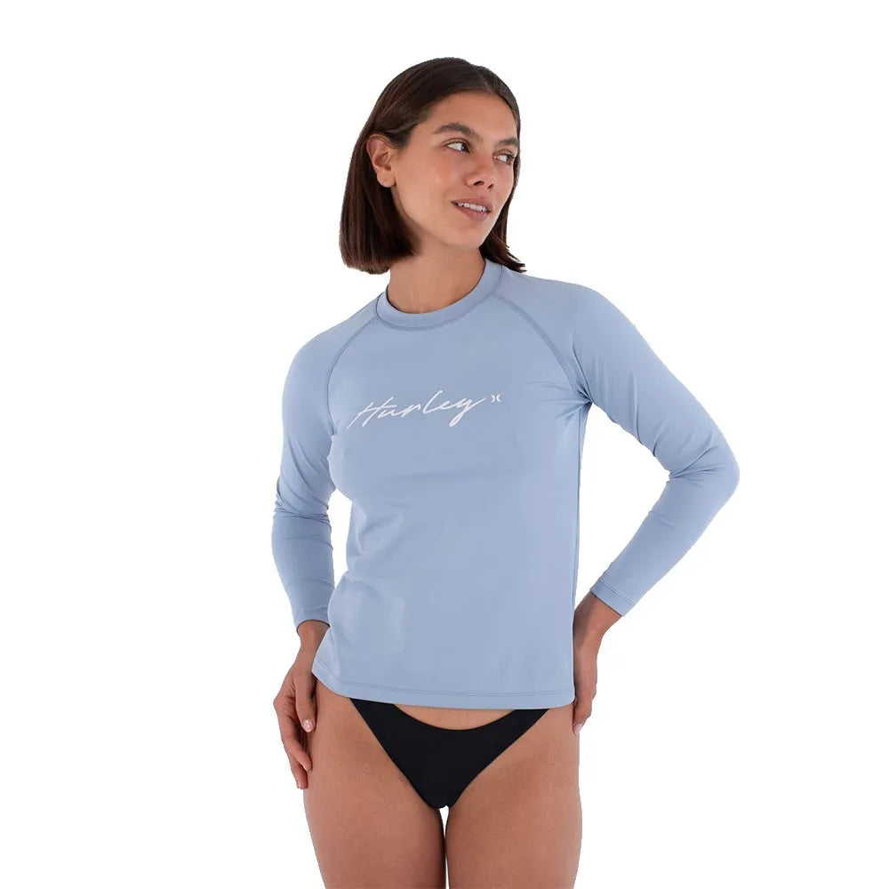 Hurley WLEU00002 long sleeve full zip rash guard