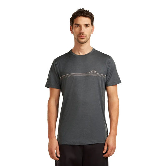 Icebreaker Merino 150 Tech Lite Range Stripes short sleeve T-shirt