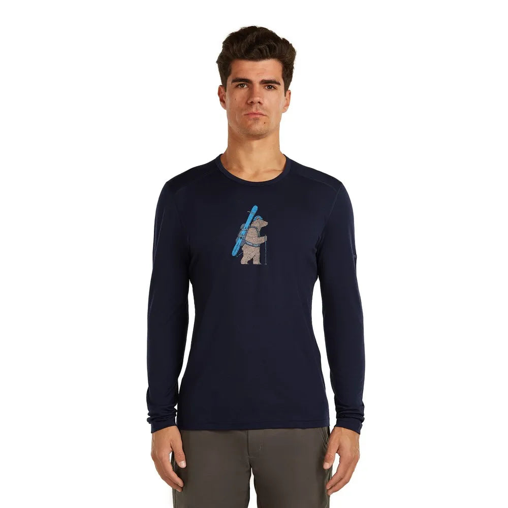 Icebreaker Merino 200 Oasis Crewe Bear Tour long sleeve base layer