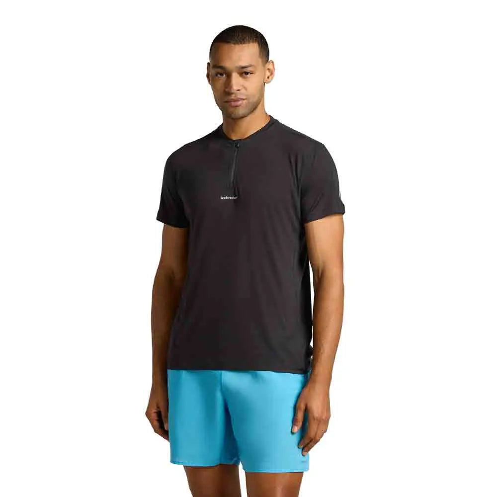 Icebreaker Merino Blend 125 Cool-Lite™ Speed half zip short sleeve T-shirt
