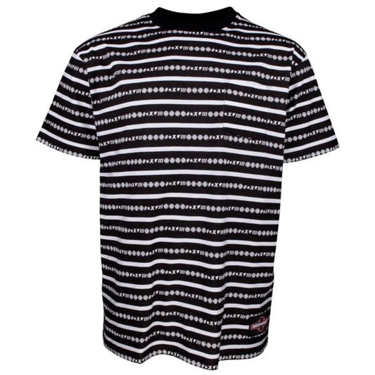Independent Ante pocket vertigo stripe short sleeve T-shirt