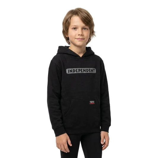 Independent Bar logo reflective pullover hoodie