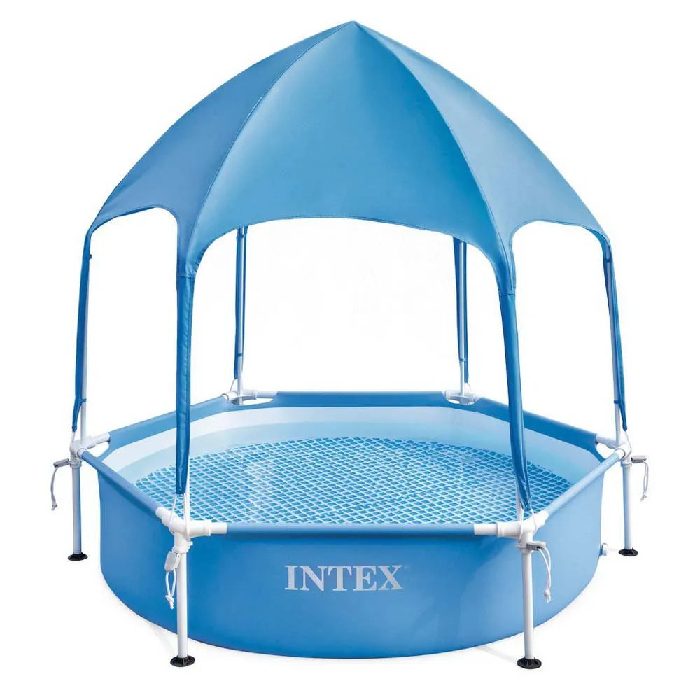 Intex Steel Ø round frame above ground pool with canopy 183cm