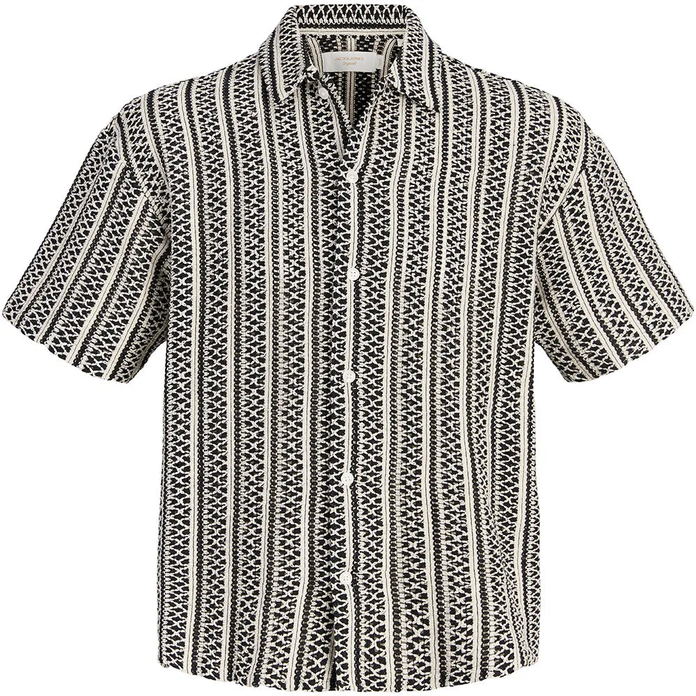 Jack & jones Cotedazur Bellagio Crochet short sleeve shirt