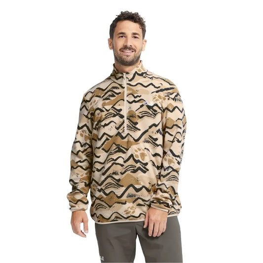 Jack wolfskin Paw Era 100 Print half zip sweatshirt
