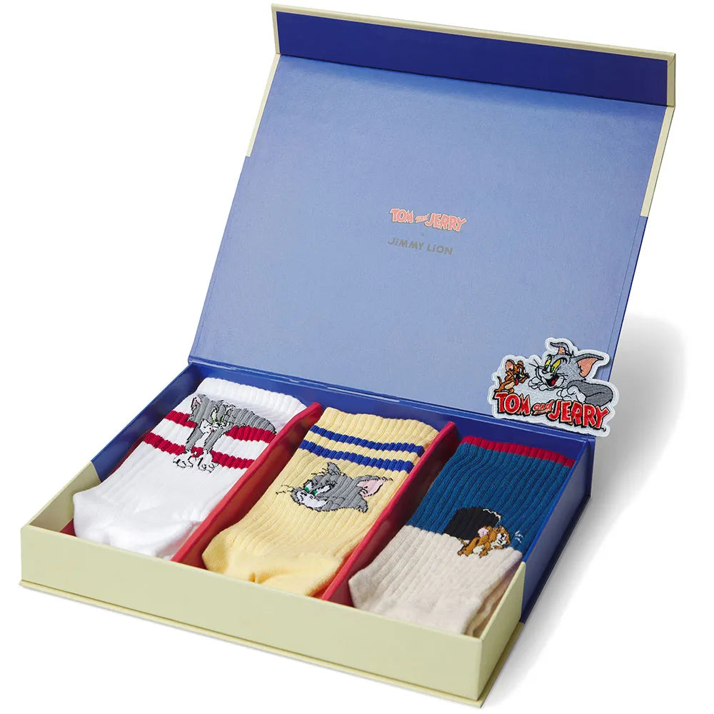 Jimmy lion Athletic Tom And Jerry long socks 3 pairs