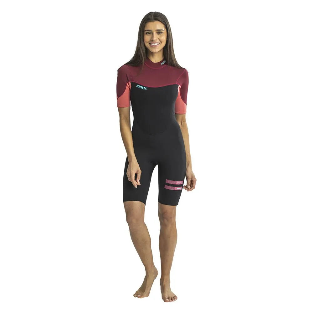 Jobe Sofia 3/2 mm woman short sleeve back zip shorty