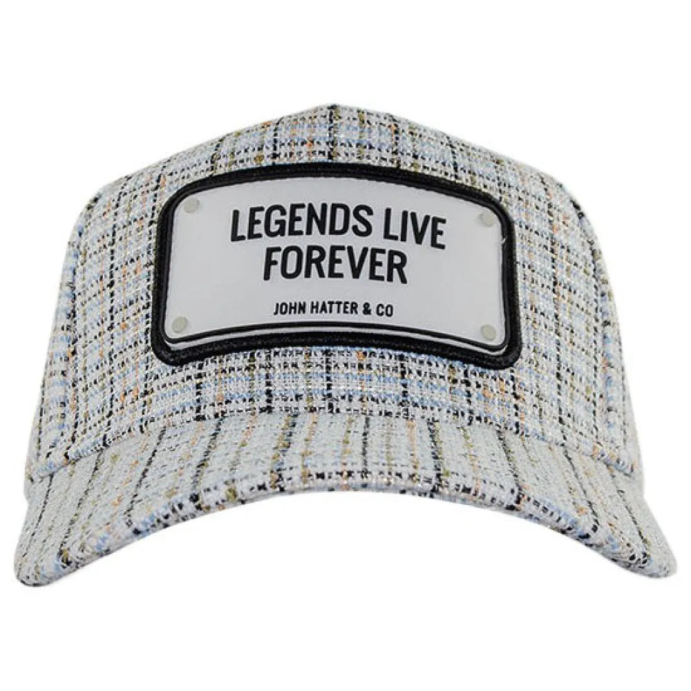 John hatter & co Full panel legends live forever check cap