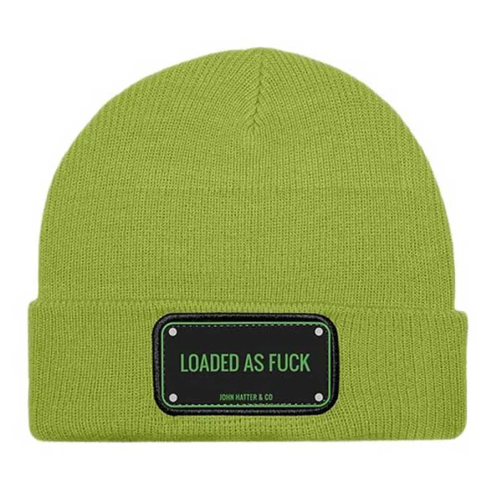 John hatter & co Rubber loaded as fuck beanie