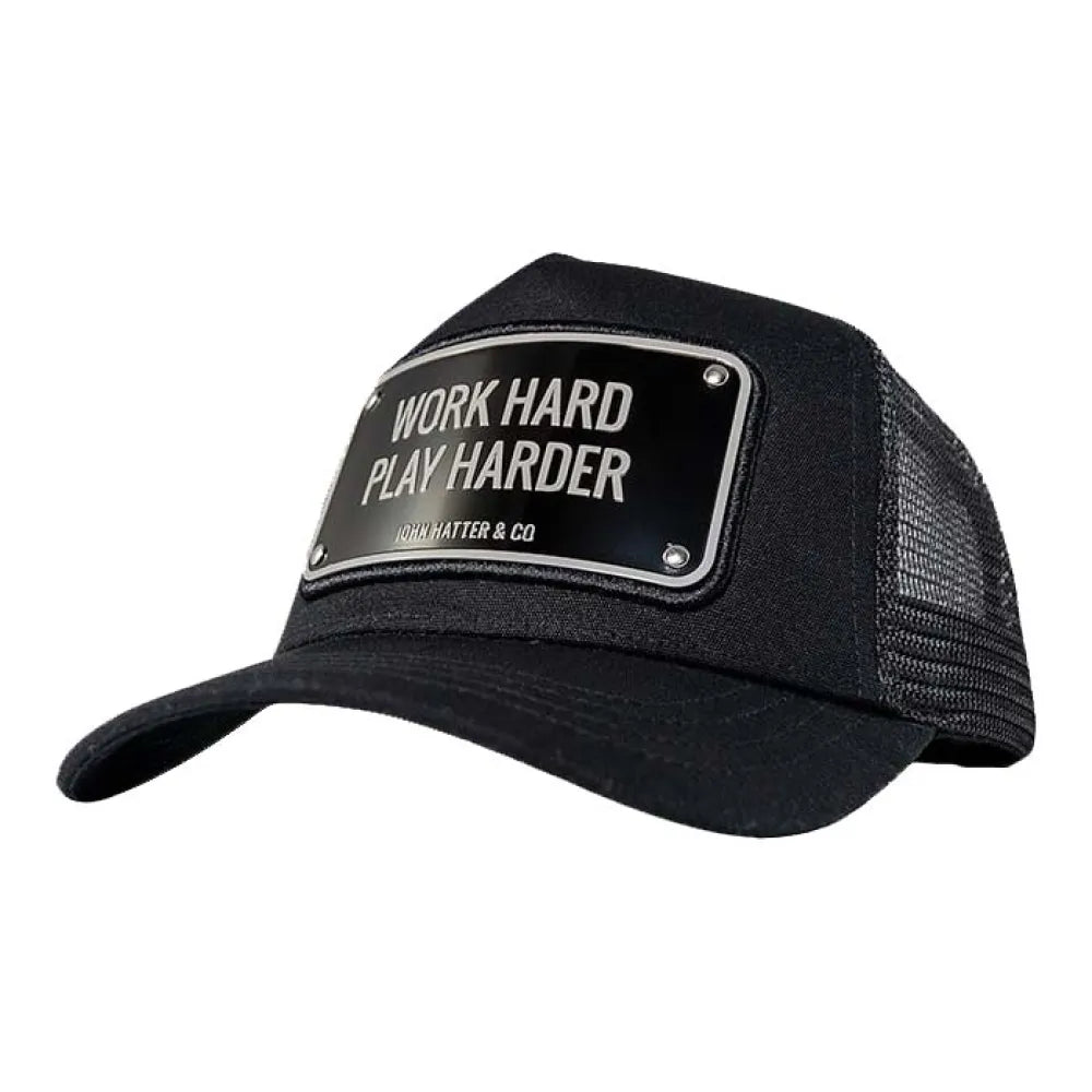 John hatter & co Work hard play harder cap