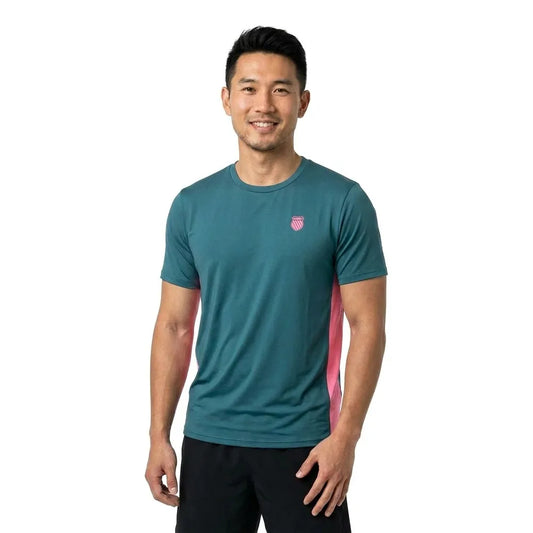 K-Swiss Hypercourt Mix Melange Crew short sleeve T-shirt