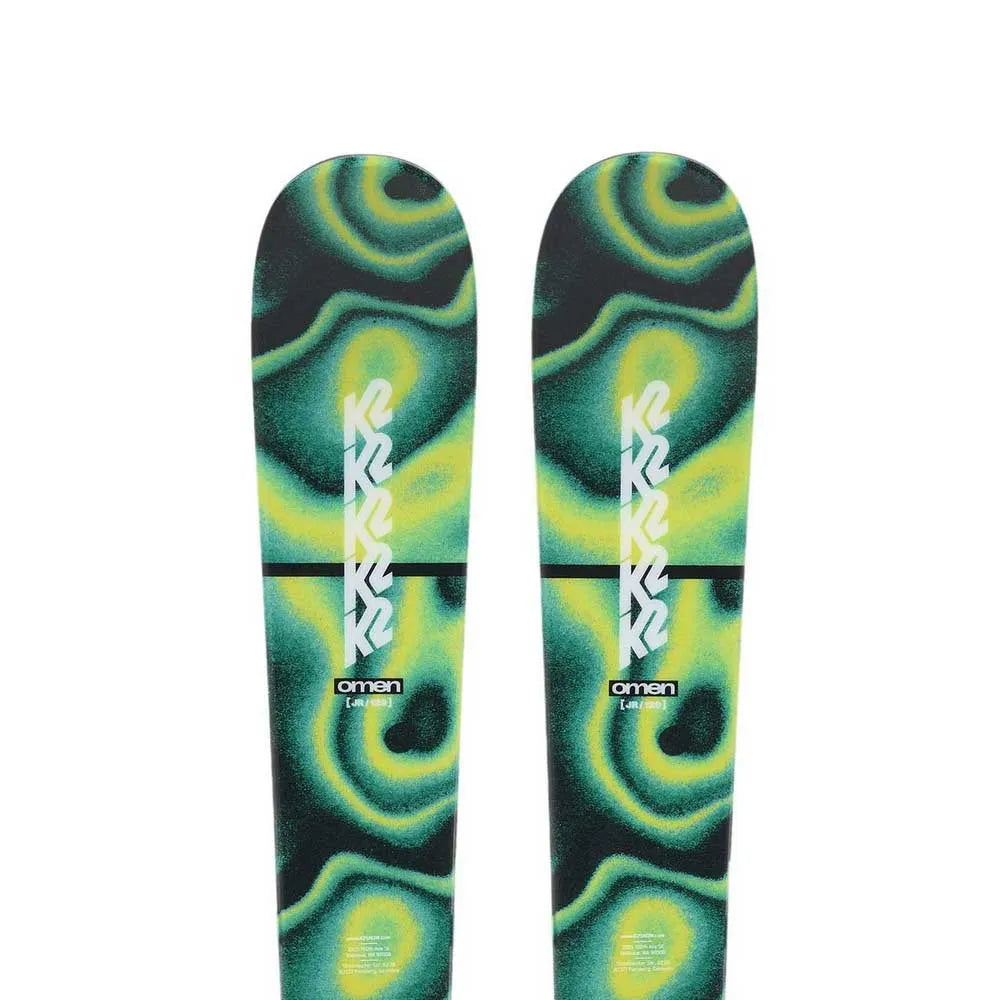 K2 Omen+fdt 4.5 s plate junior alpine skis pack