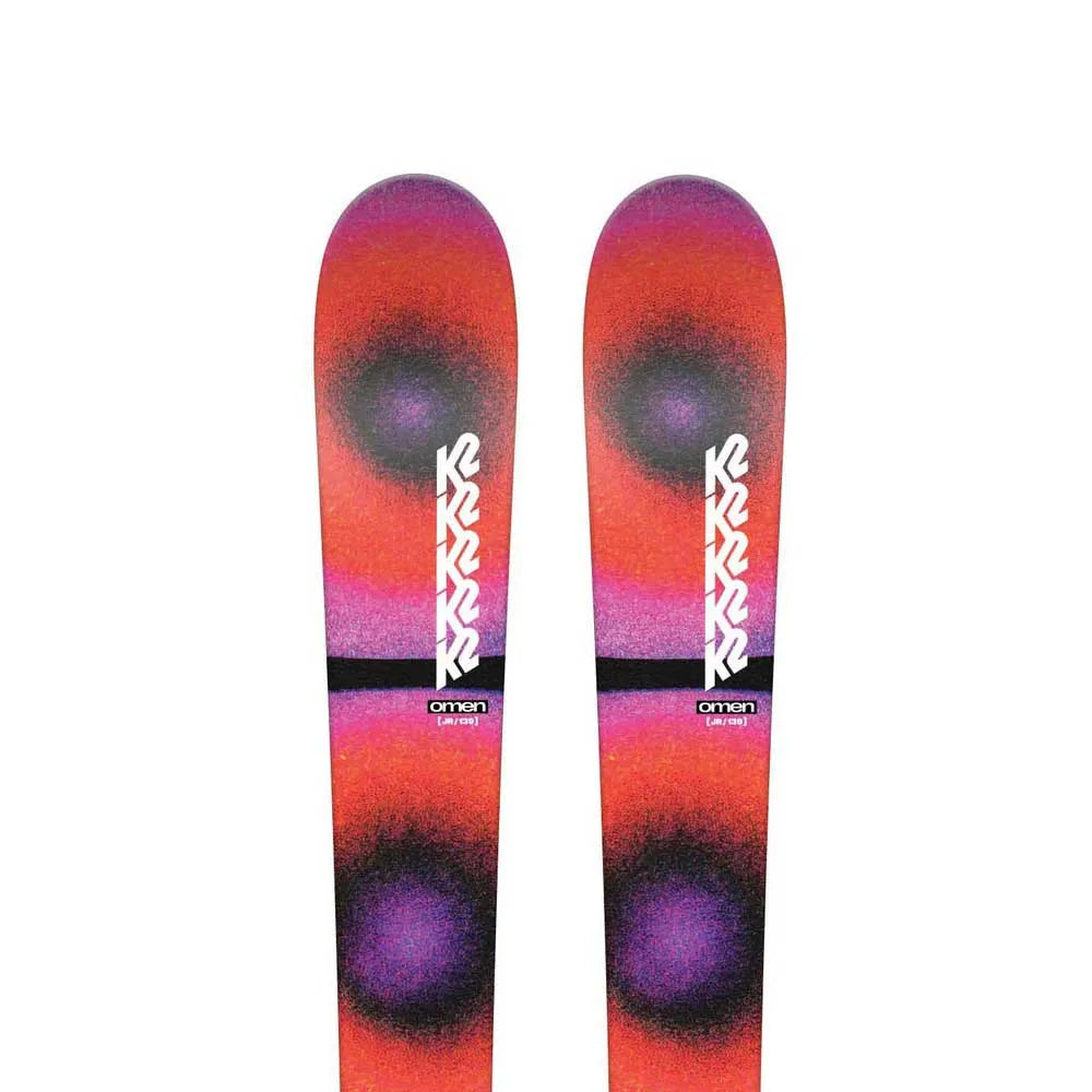 K2 Omen jr+Fdt 7.0 junior alpine skis pack