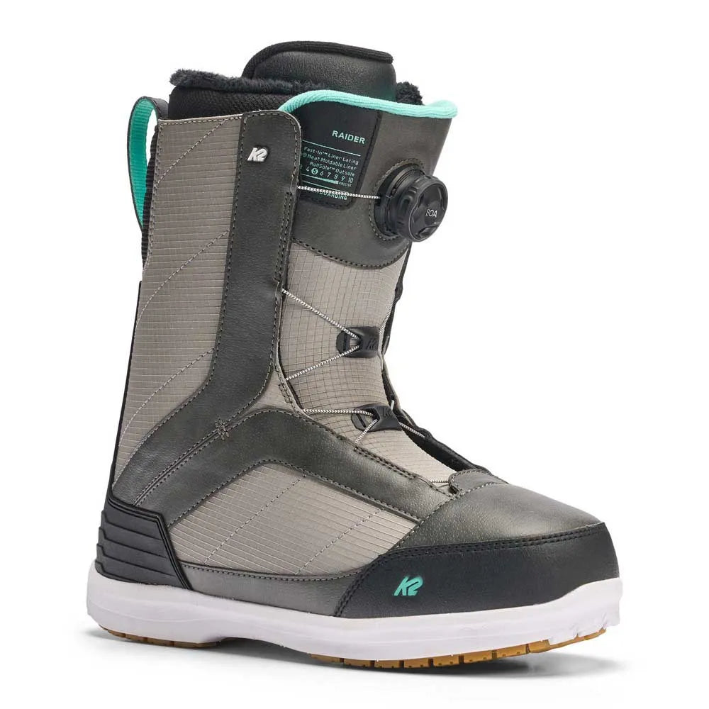 K2 Raider grey snowboard boots