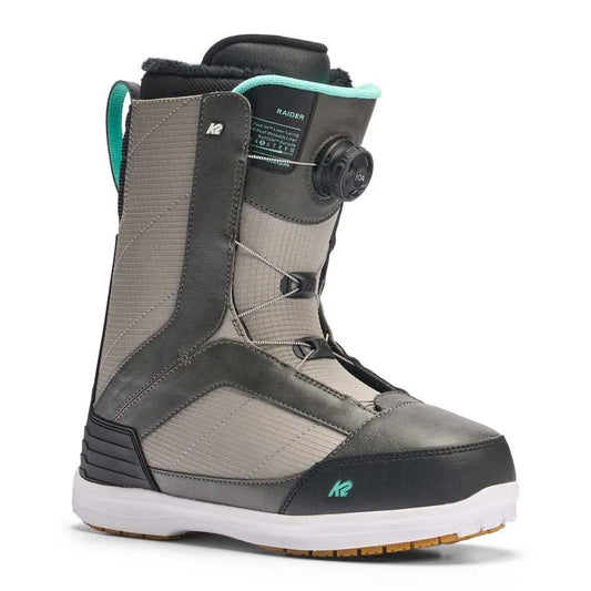 K2 Raider grey snowboard boots