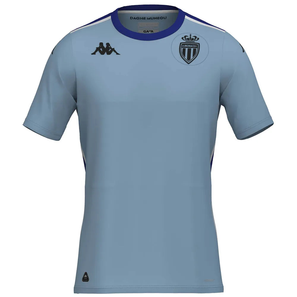 Kappa AS Monaco 24/25 Kombat home junior short sleeve T-shirt