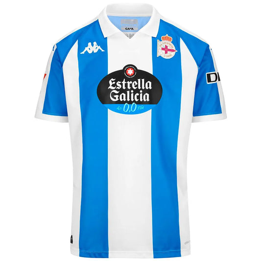 Kappa Deportivo La Coruña Kombat 24/25 home junior short sleeve T-shirt