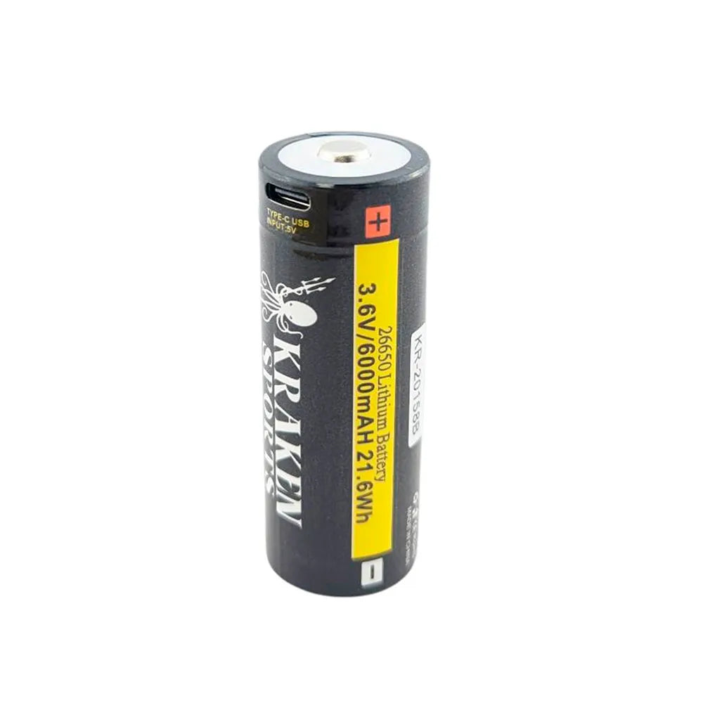 Kraken Battery 26650 USB-C 6000mAh 3.6V